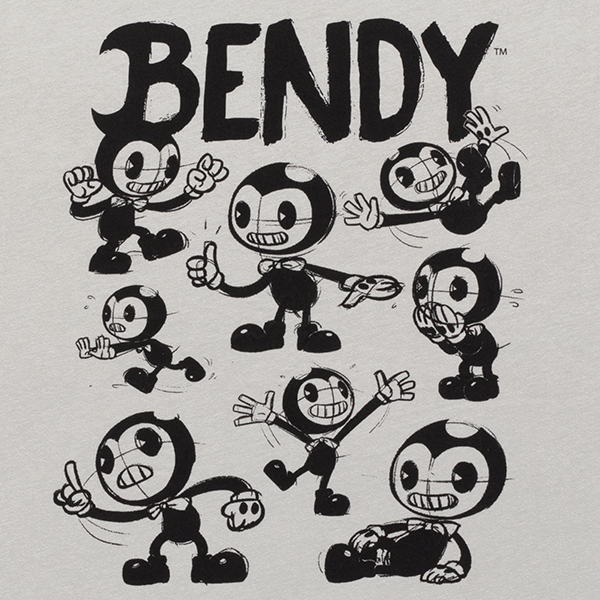 Artwork of a bendy character