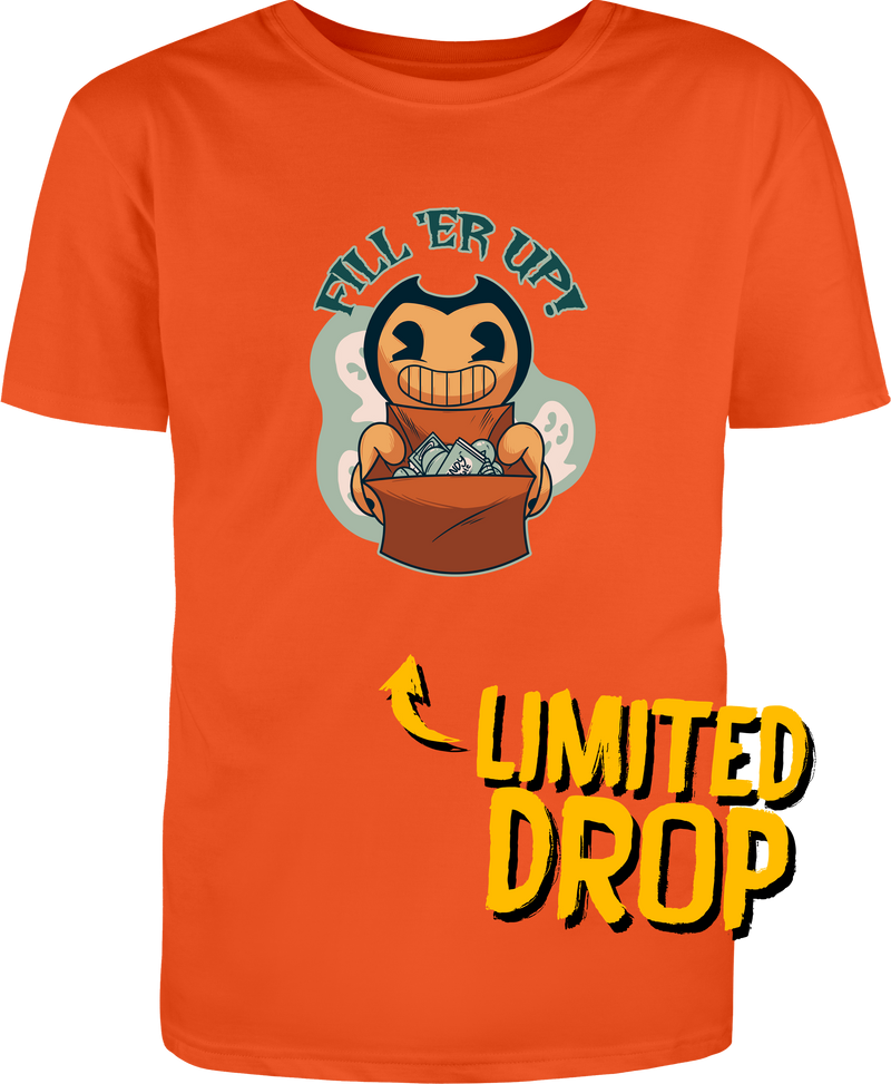 Bendy Fill 'Er Up Halloween T-shirt