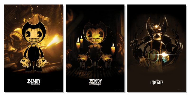 Bendy and the Dark Revival Signature Metal Poster