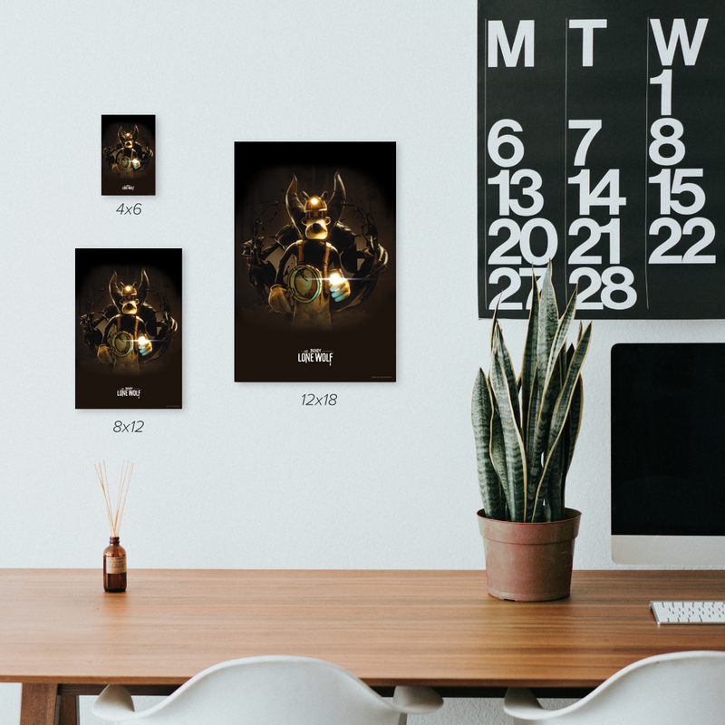 Lone Wolf Metal Poster